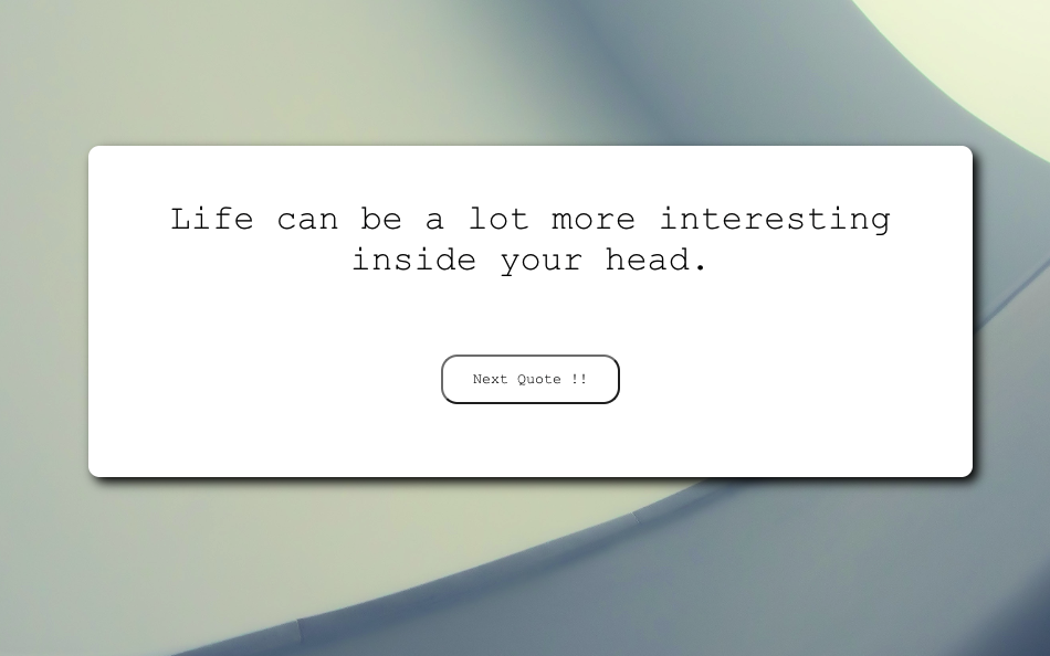 Random Quote Generator