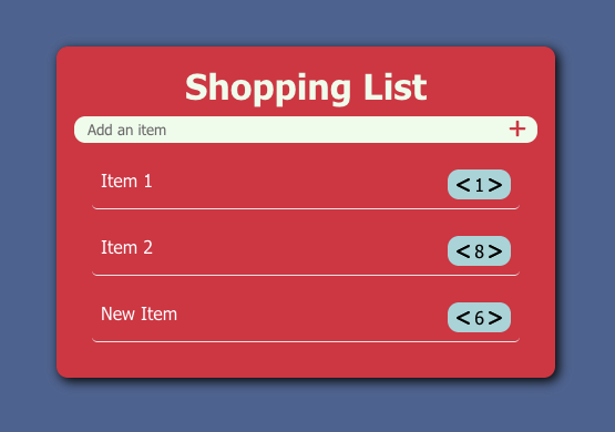 Shopping List App
